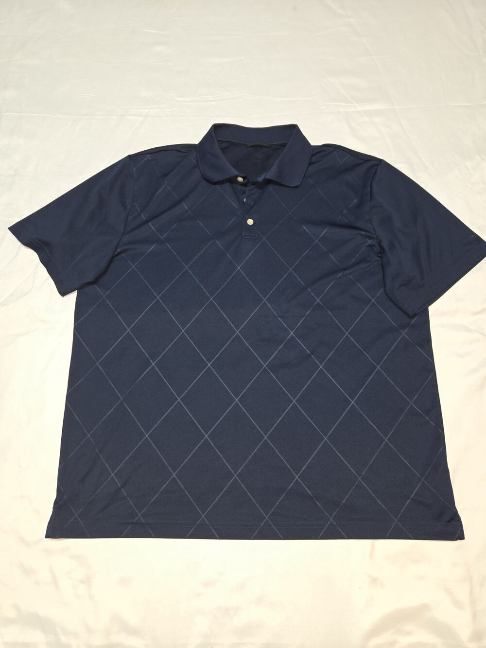 Chaps Golf 78 Men's Dimond Dark Blue Short Sleeve Polo Shirt Size XL